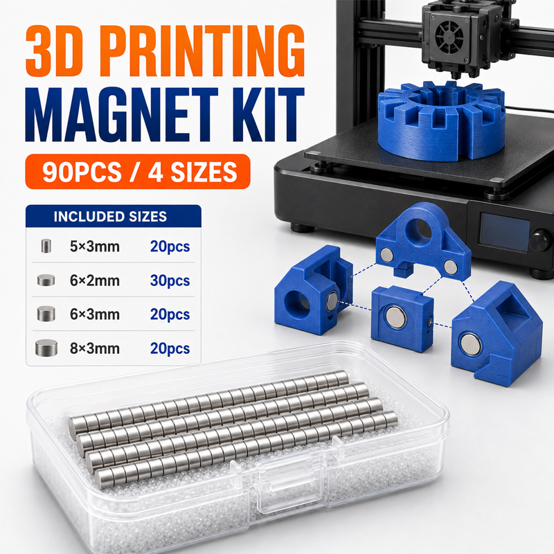 90pcs 3D Printing Magnet Kit 4 - đánh giá và giá 3D Printing Bambu Lab